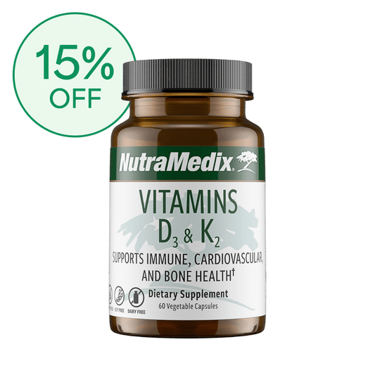 Vitamins D3 K2 - 60 Vegetable Capsules