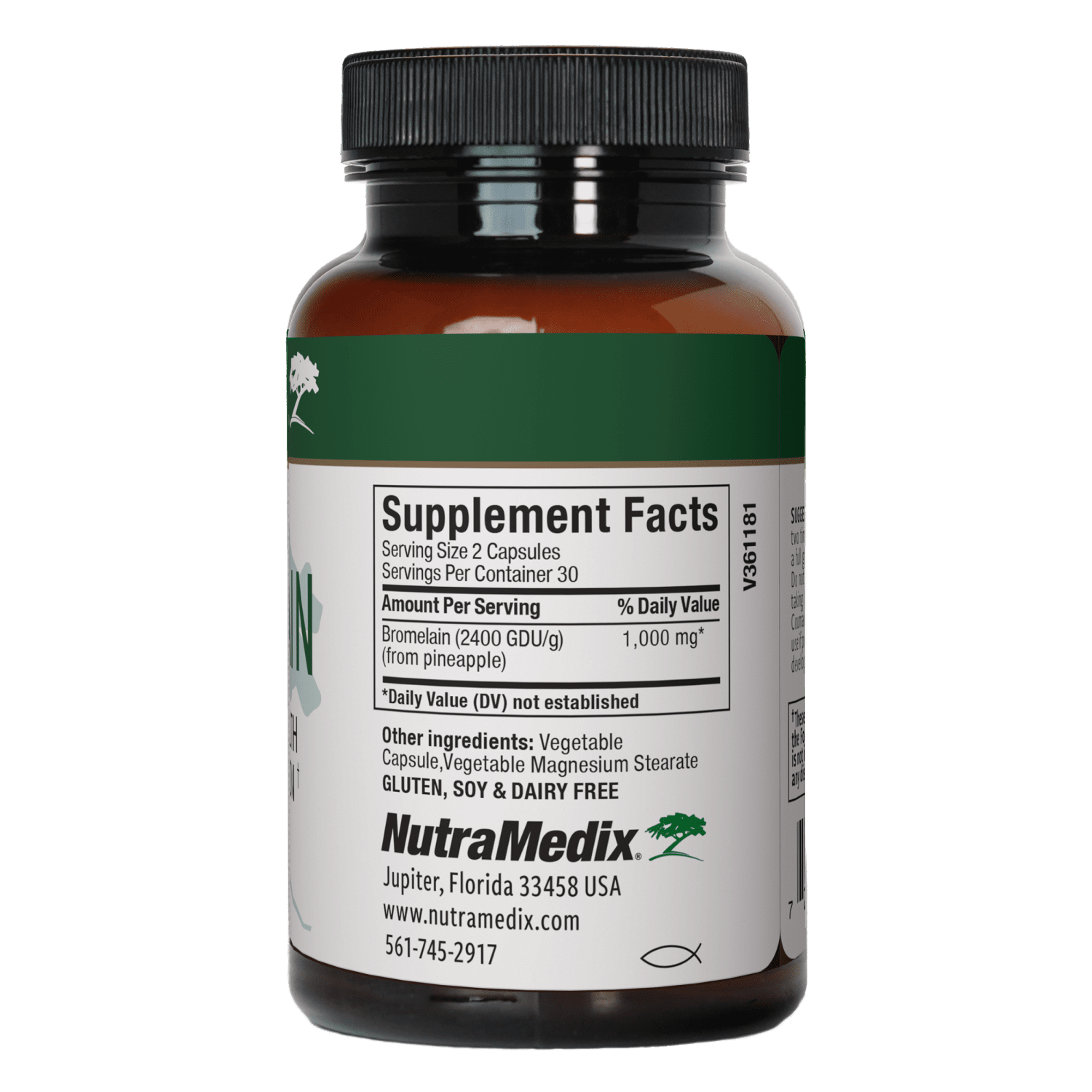 Bromelain - 60 Vegetable Capsules