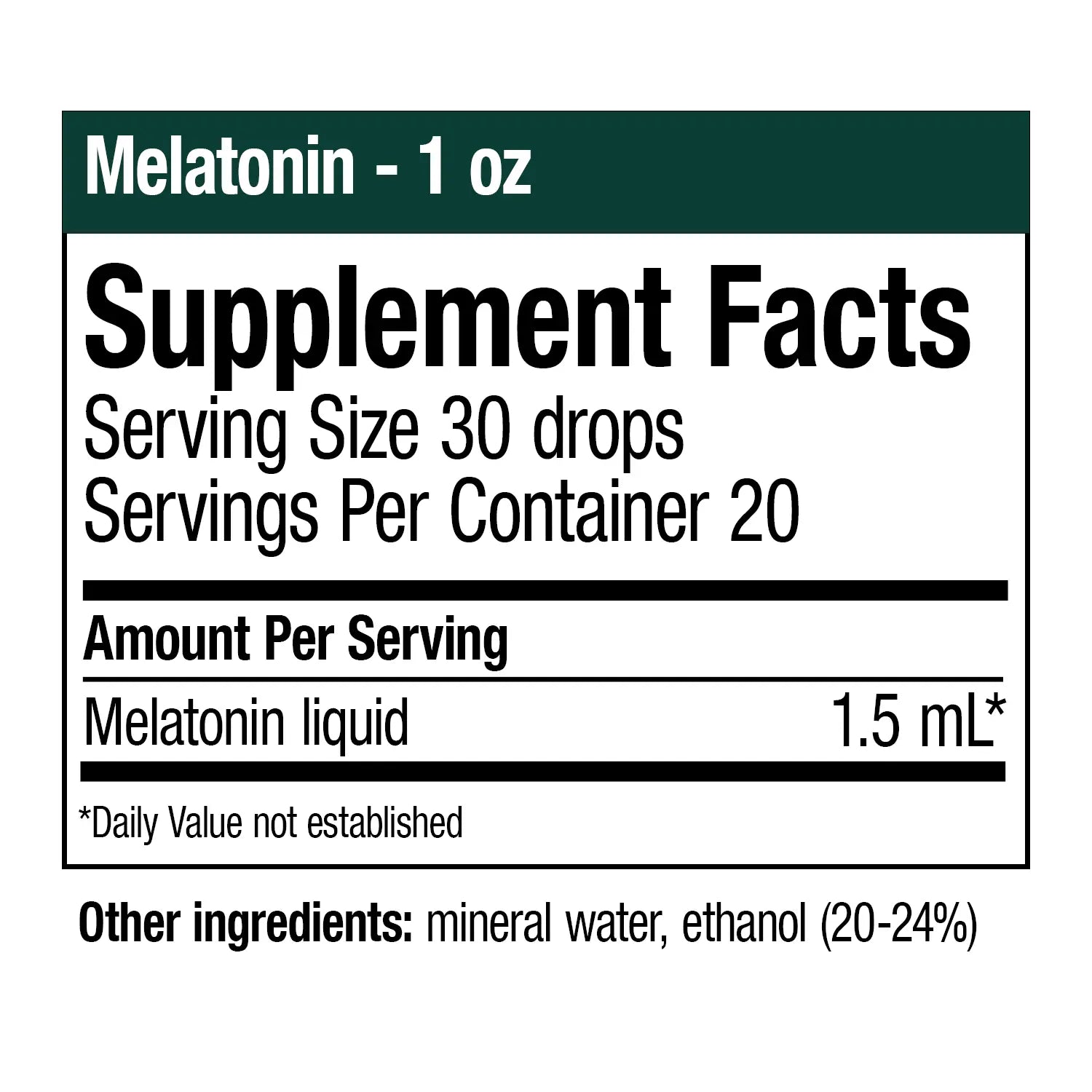 Liquid Melatonin - 1oz