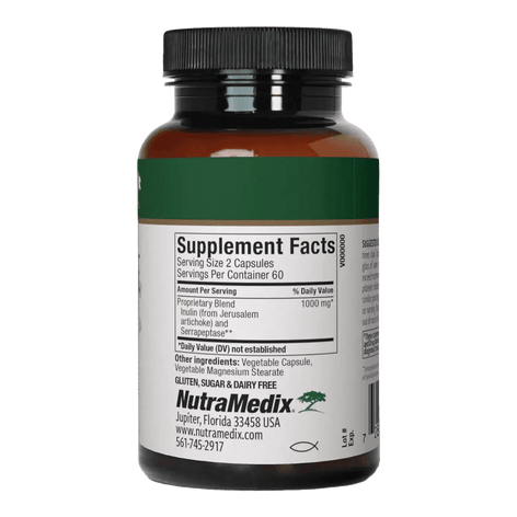 Serrapeptase joint health supplement - 120 Vegetable Capsules - Supplement facts