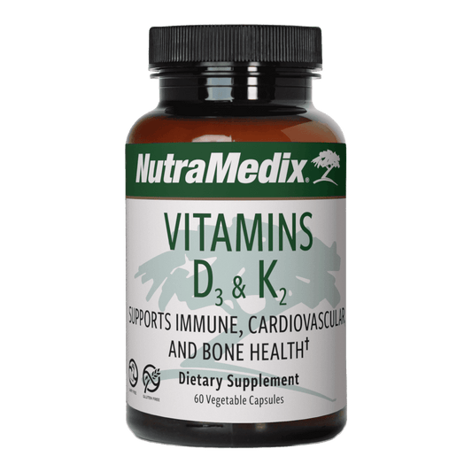 Vitamins D3 & K2 - 60 Vegetable Capsules